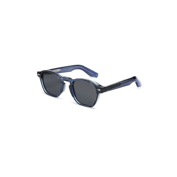 Retro Small Square Sunglasses for Men Women Thin Cube Shades Vintage Slim Frames Intellectual Style