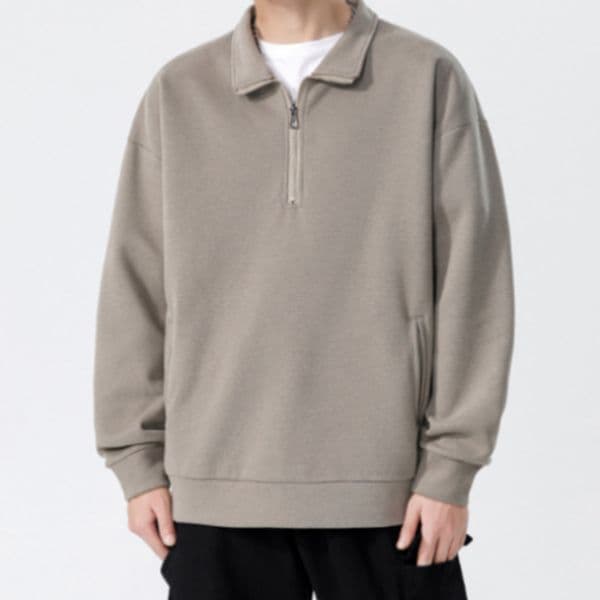 94 Turtleneck Sweatshirt for Men Autumn and Winter Thickened Loose Trendy Solid
