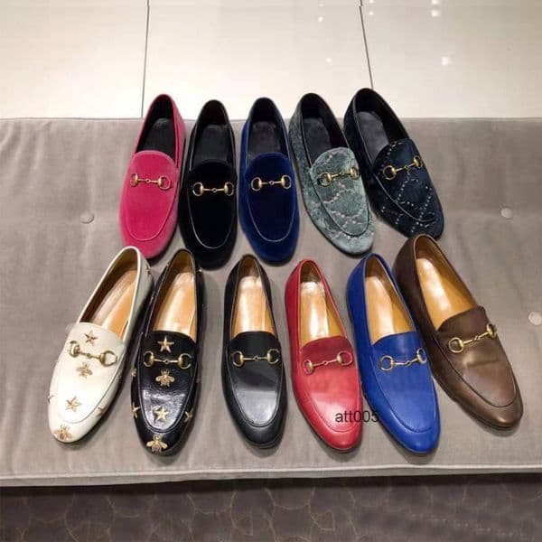 classic women flat designer dress shoes 100 cowhide metal buckle lady leather letter casual shoe mules princetown men trampl guccis guccii gg 3VA6 3BIQ