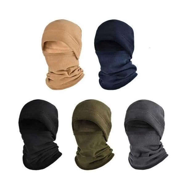 Winter Polar Coral Fleece Balaclava Men Face Mask Neck Warmer Beanies Thermal Head Cover Tactical Military Sports Scarf Ski CapsT251213