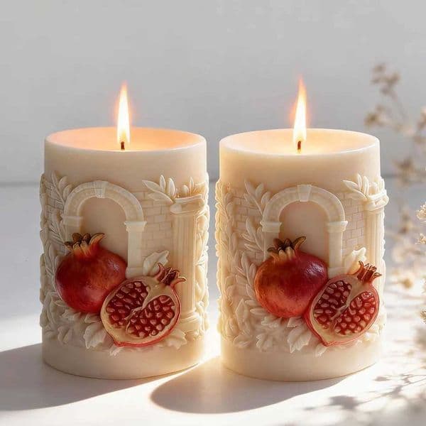 3D Pomegranate Candle Silicone Mold Scented Candle Resin Mold DIY Craft Candle Soap Making Handmade Home Decoration Gift H251213 Z260520