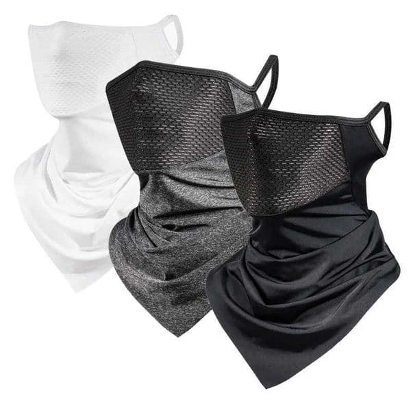 1/3Pcs Cycling Mask Scarf Sunscreen Breathable Mesh Mask Bandana Hiking Hunting Cycling Running Masks Windproof Ear Hanging MaskT251213