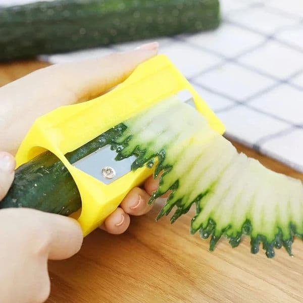 Beauty Tools Let You Cut The Cucumber Beauty Cucumber Slicer Knife Sharpener Kitchen Accessories Peeler Fruit Curling 251212