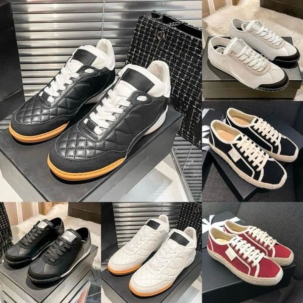 2025 Designer Men Women Casual Shoes Canvas Leather Athleisure Black White Silver Blue Pink Mens Womens Trainers Sports Sneaker Joggling Walking Platform Shoe