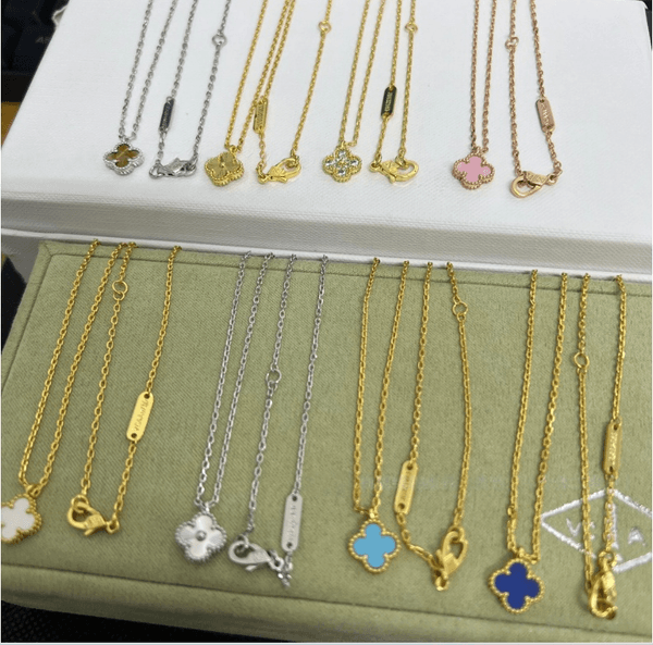 Pendant Necklaces mini flower pendant sailormoon designer women stainless steel jewelry small necklace onyx mother of pearl clover AA