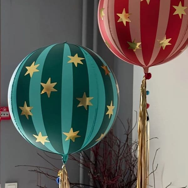 36PCS 22inch Striped Star Foil Balloon Home Decoration Balloons KTV Mall School Wedding Christmas DIY Gifts 251213