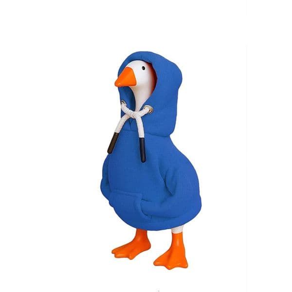Cute Hoodie Wearing Duck Figurine Sweatshirt Decor Mini Desktop Home Items Creative Gift For Decoration Accessories 251208