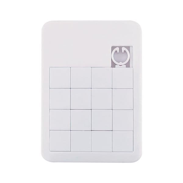 Minimum purchase of 4. 16x16 Grid Huarongdao White Blank Free shipping Flat Sliding Board Free Customization Puzzle Toy Wholesale