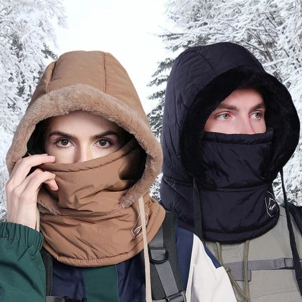 Unisex Plush Balaclava Hat Knitting Breathable Winter Womens Balaclava Hat Warm Neck Scarf With Face Mask For Outdoor Sports 251211
