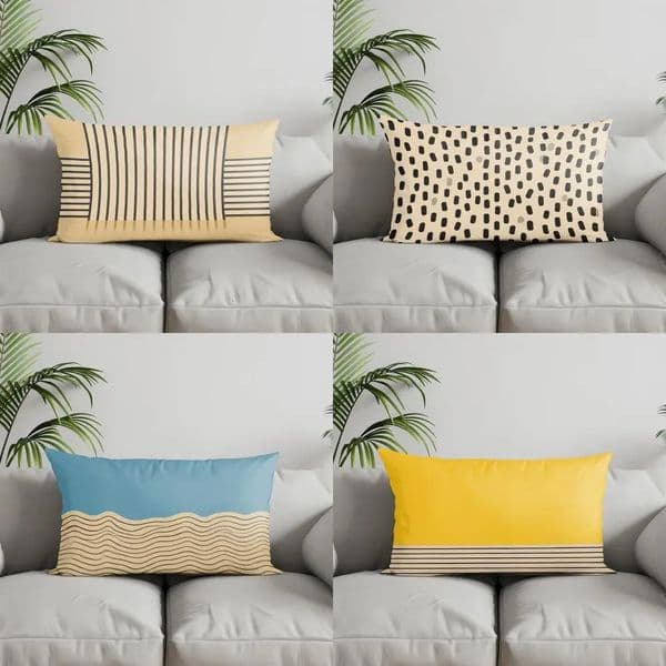 Home Decor Modern Striped Rectangle Pillowcase Suitable For Sofa Bedroom Car Pillow Cover Cushion Rectangular Back 251210
