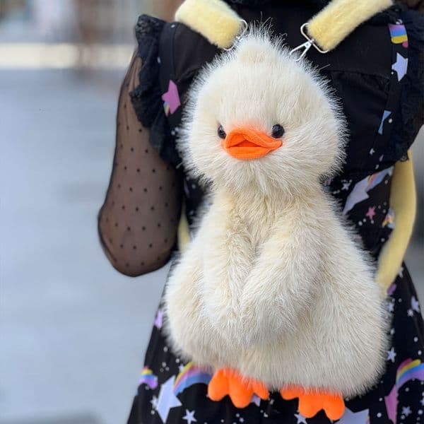 Designer bag Plush Duck Backpack Double Shoulder Bag Doll Stuffed Toy Children s Birthday Gift Girlfriend Gift