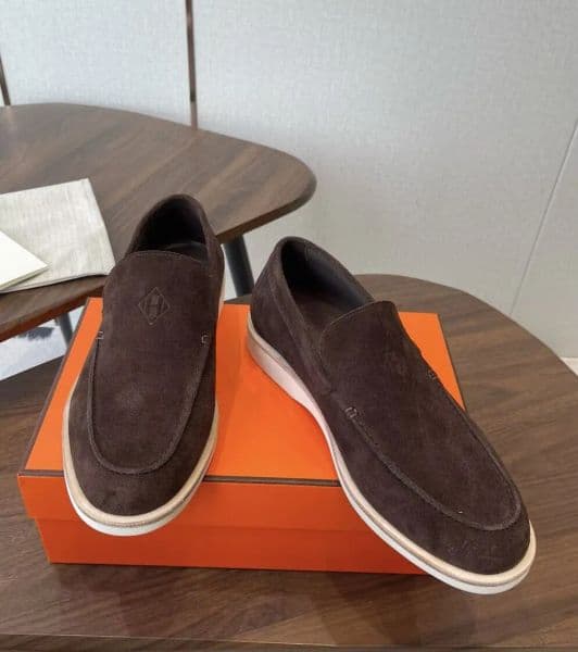 Perfect Brand Gentleman Job H-Diamant Loafers Suede Leather Oxford Walking Soft Sheepskin Lightweight Party Wedding Dress Driving Moccasins