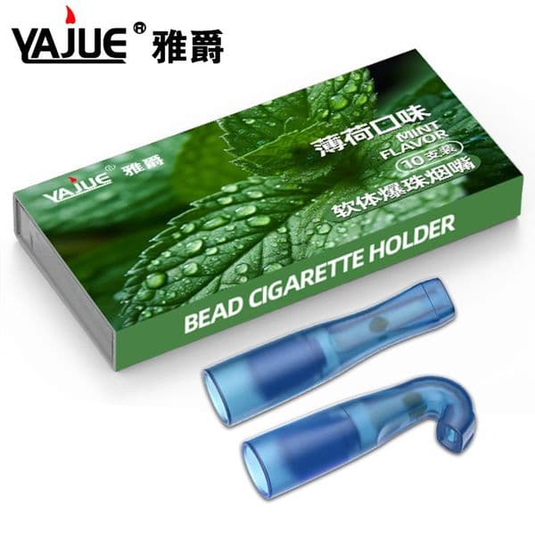 Smoking Pipes 10 disposable bead filter cigarette holders in a pack of multi flavor disposable filter