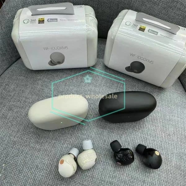 WF-1000XM5 XM5 Earbud TWS Bluetooth 5.0 Headphone Stereo Cell Phone Earphones Bass Earbuds True Wireless Earphone Earbuds In-Ear Earphone With Charger Box