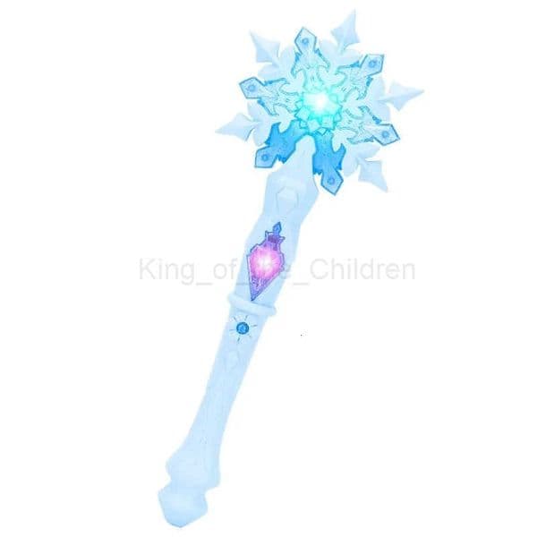 Disney Hot Selling Anime Ice Princess Elsa Light Music Magic Dream Snow Wand Makeup Toy Girl Christmas and Birthday gifts H2512151