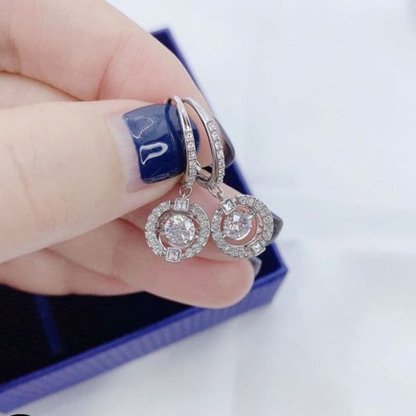 Exquisite New Beating Heart Earrings Charm Women s Exquisite Crystal Beating Heart Earrings High Quality Gift Earrings Fashionable and versatile