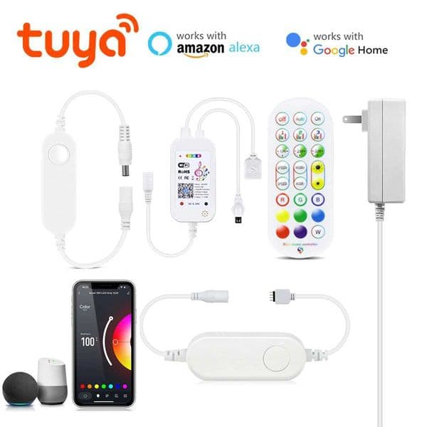 DC 12V Tuya Smart Life WIFI Controller / Bluetooth Smart Accessory Power Adapter for RGB LED Strip COB LED Light 2835/5050 X251215