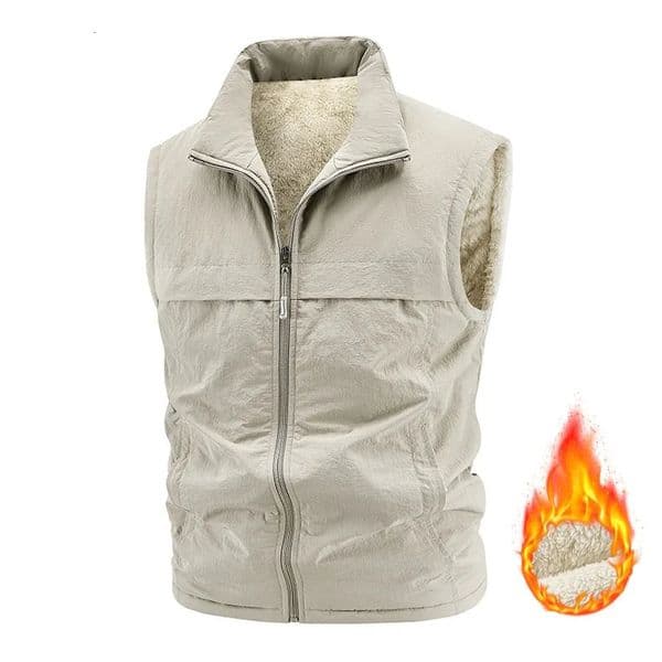 Multiple Sizes To Choose From Fashion Large Mens MultiPocket Clothing Vest Jackets Sleeveless Coat Male Warm Waistcoat Fleece 251212