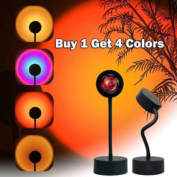 USB Sunset Lamp Sunset Projector Mood Light Living Room Bedroom Night Light Room Decor Bar Atmosphere Photography Background X251215