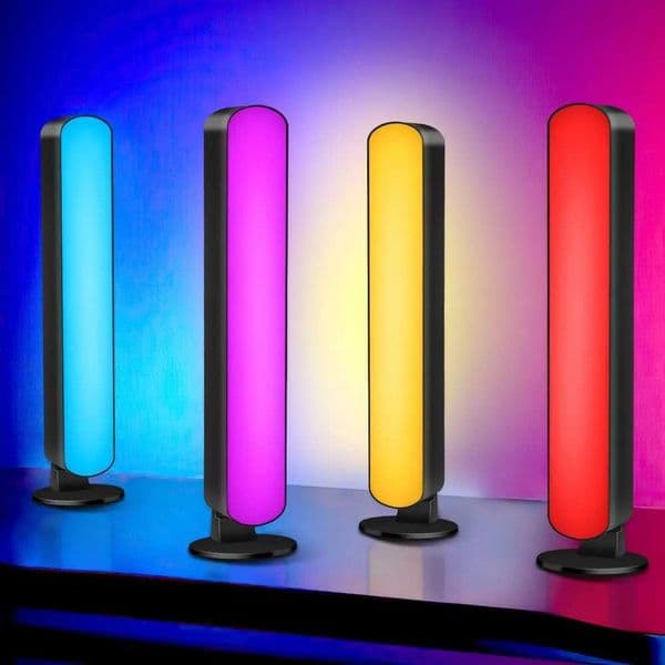 Music Sync LED Night Light Bars RGB Atmosphere Lamp With Remote Control For Gaming TV Bedroom Decoration Desktop Lamp X251215