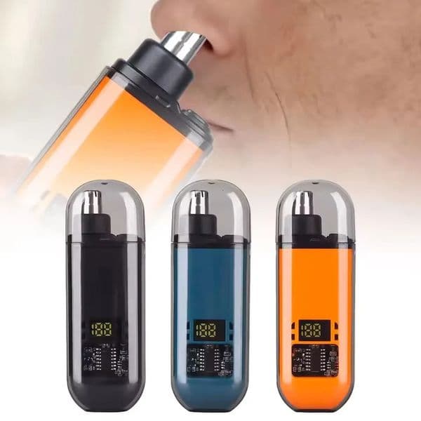 2 In 1 Portable Electric Nose Hair Trimmer USB charging Nose Ears Hair Eyebrow Trimmer for Men Rechargeable Painless set 251204