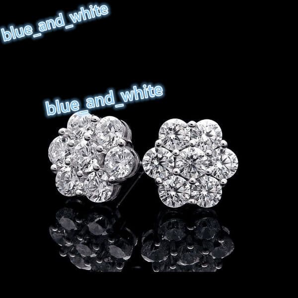 Vvs Moissanite Earrings With Certificate Seven Diamond Stud Earrings