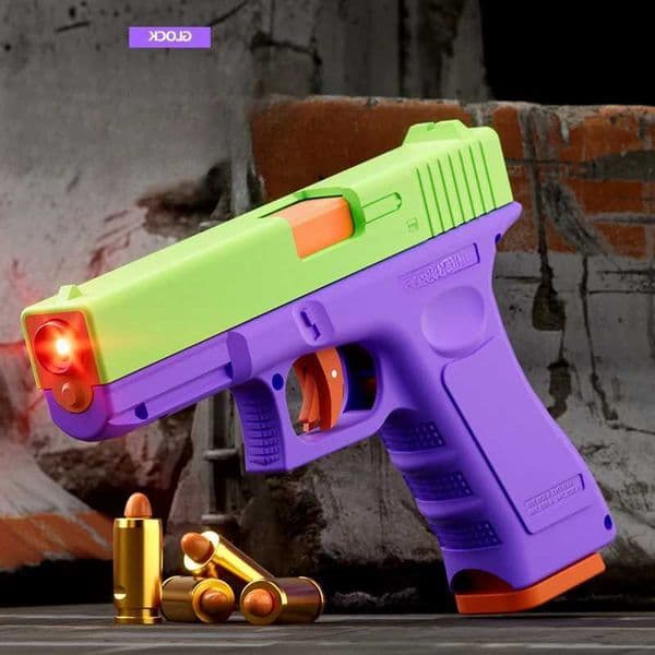 Dual-mode Shell Ejection G17 Laser Version Automatic Shooting Radish Gun Soft Bullet Pistol Toy Gun CS Weapons for Kids X2512161