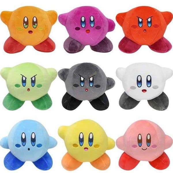 Star Kirby Plush Toys Anime Kirby Classic Sword Shadow Ghost 30th Star Kirby Red Orange Stuffed Peluche Dolls Kids Xmas Gifts X251216
