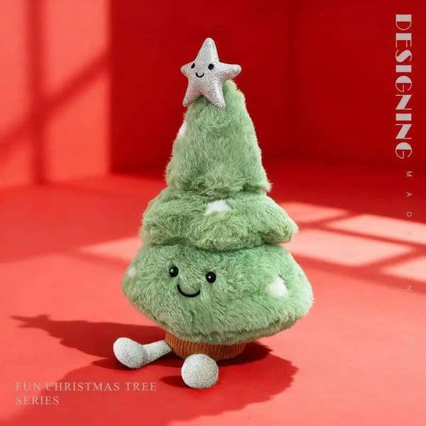 Latest Christmas Tree Doll Kawaii Stuffed Plush Toy Doll Cartoon Anime Cute Holiday Gift Atmosphere Decoration for Friends 251211BJ