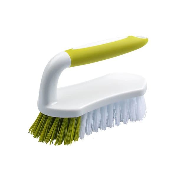 Frosted brush comfortable grip and flexible rigid bristles durable type suitable for bathroom showers sinks carpets floors 251216BJ