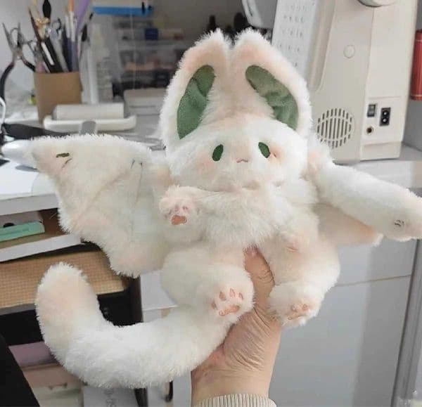 1pc Game Anime Spirit Rabbit Plush Flying Wings Bat Bunny Toy Stuffed Manta Aniamls Plushie Anime Doll Kids Girl Birthday Gift X251216