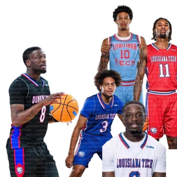 2025-26 Louisiana Tech Scooter Williams Basketball jersey DJ Dudley Will Jeffress Will Allen Jermaurhiyun Anderson AJ Bates Jaylen Fenner Sir Issac Herron