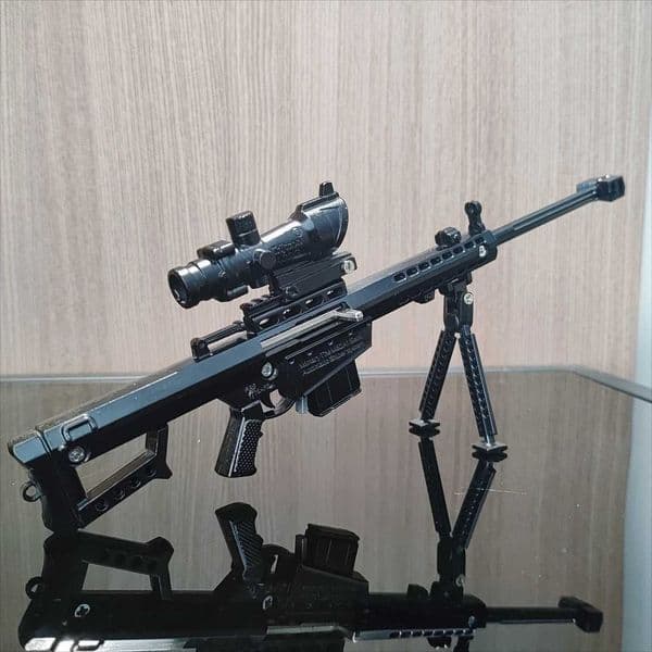 Mini Alloy AK47 M416 Pistol Barrett Rifle Model PUBG Jedi Toy Gun Fidget Toy Desktop Ornament for Boy Adults Chrismas Gift X251216