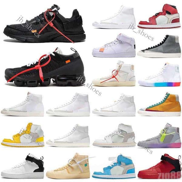 Women Mens Designer Casual Shoes White OW x Low Platform Sneakers Eur 36-47 Fragment University Blue MCA Sports Trainers