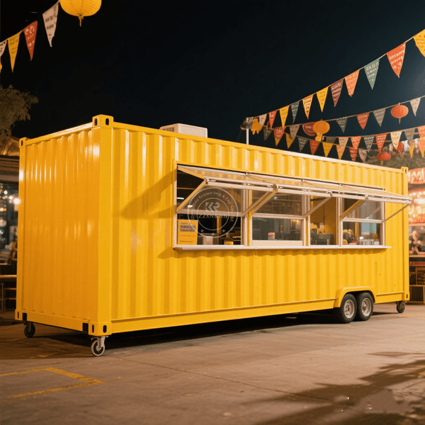 Luxury Multifunction Concession Container Food Trailer Coffee Vending Truck Big Mobile Food Truck Food Trailer
