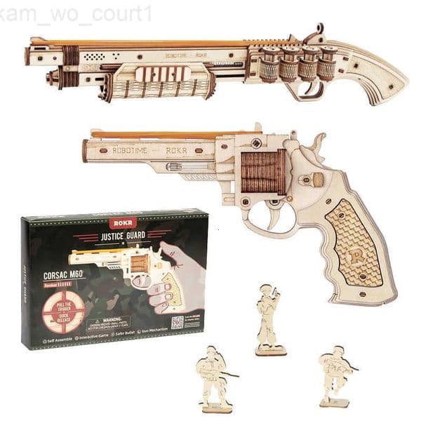 Robotime Gun Blocks Model Buliding Kit Toys Gift For Children Kids Boys Birthday Gift H251216