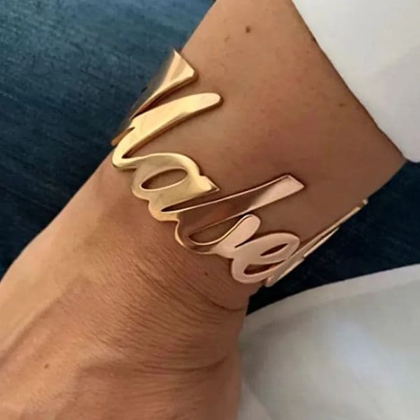 Personalized Name Womens Bracelet Stainless Steel Strange Bracelet Personalized Pendant Bracelet Valentines Day Jewelry Gift 251210