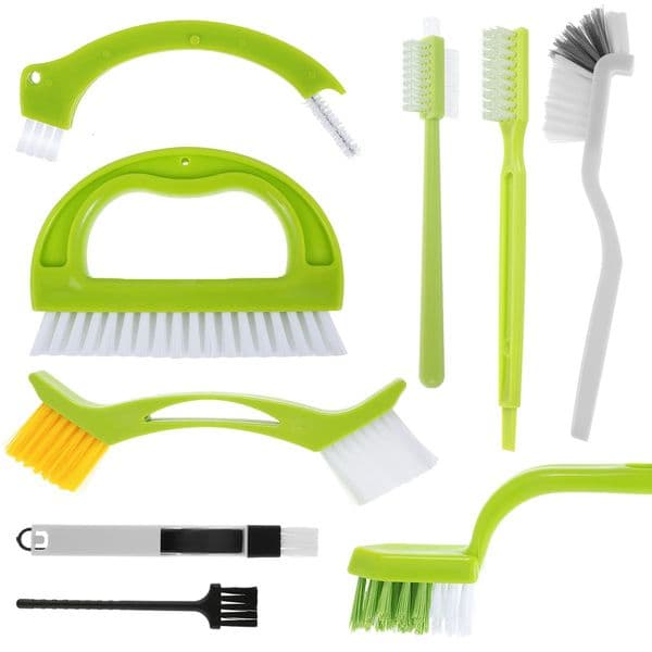 9 Pack Groove Cleaner Brush Set Multipurpose Handheld Cleaning Deep Reusable Tile Joint Scrub 251216BJ