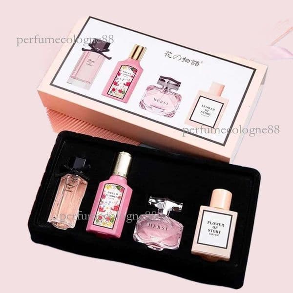 perfume cologne parfum perfumes cologne for mens colongeHigh Quality Women Perfume 110ML Gift Box Four Piece Set Eau De Parfum Floral Scent Lasting Fragrance