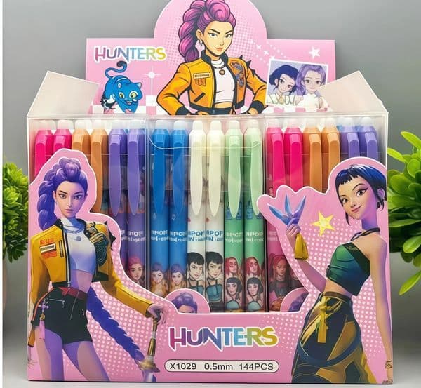 Erasable Kpop Demons Hunter Pens Kawaii Rumi Mira Zoey Student School Stationary Gift Gel Pen Kids 251216