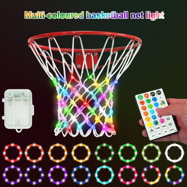 Hot-Selling Creative Personality Decorative Atmosphere Festival Sports Occasion Basketball Net Light Shell Wholesale RGB