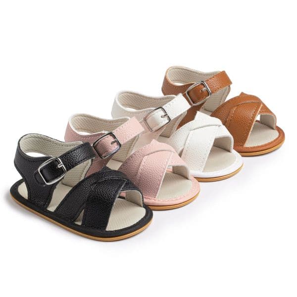 Infant Baby Sandals Baby Boy Girl Summer Shoes Kidsnest Toddler Flats Summer Sandal Anti-Slip Crib First Walker Sandals K0741