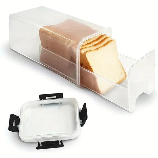 1Pc Bread Loaf Container Clear Airtight Bread Box With Lid Sand Bread Holder For Homemade Bread Tall Bread Saver For Kitchen 251213