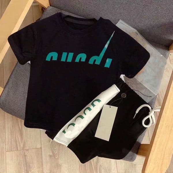 Children Clothing Toddler Brand Sets Pure cotton Autumn Sports Suit Fashion Boys Girls Hooded Sweatshirts with Pants Outfit Suit Kids Tracksuit 90-160 S260415