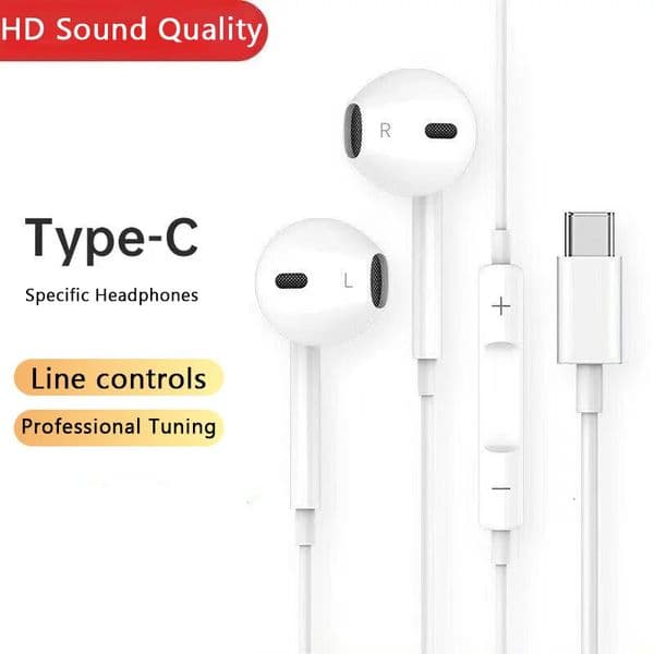 2026 New USB Type C Wired cologne Earphone Music perfume Earbud Wire Control Hifi Gaming Headset 251215 Designer