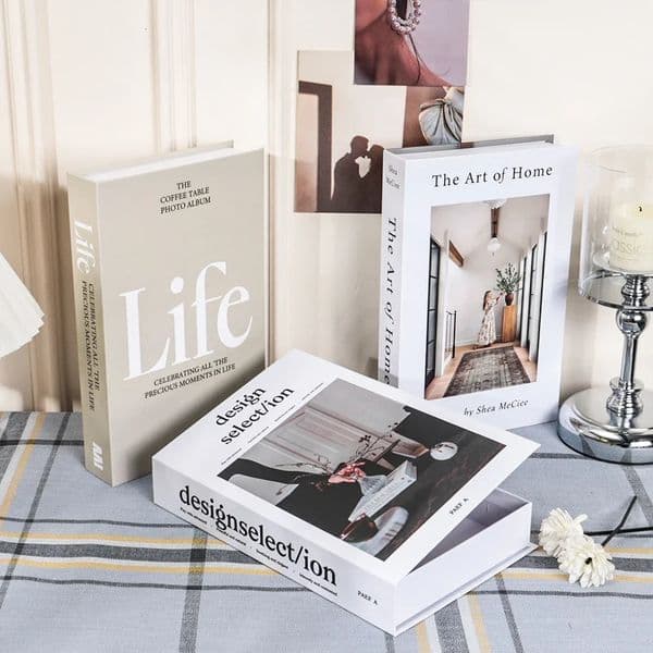 Books for Decoration Openable Simulation Book Storage Box Coffee Table Books Villa le Home Decor Shooting Props 251213
