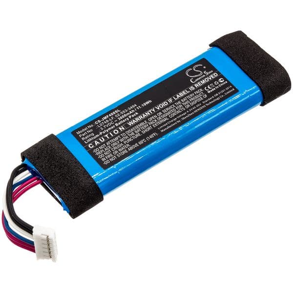 CS Li-Polymer Speaker Battery for JBL, 3.7 3000mAh,Compatible Models Flip 3 SE, Flip 3 Stealth Edition, Flip Essential