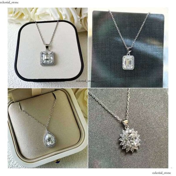 Pure Sier Diaspore Pendant Fashion Women's Boutique Jewelry Necklace