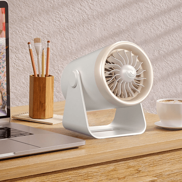 Portable Turbine Space Heater | Adjustable Electric Heater with Overheat Protection | Quiet Energy-Saving Desktop Heater for Home/Office-NF06