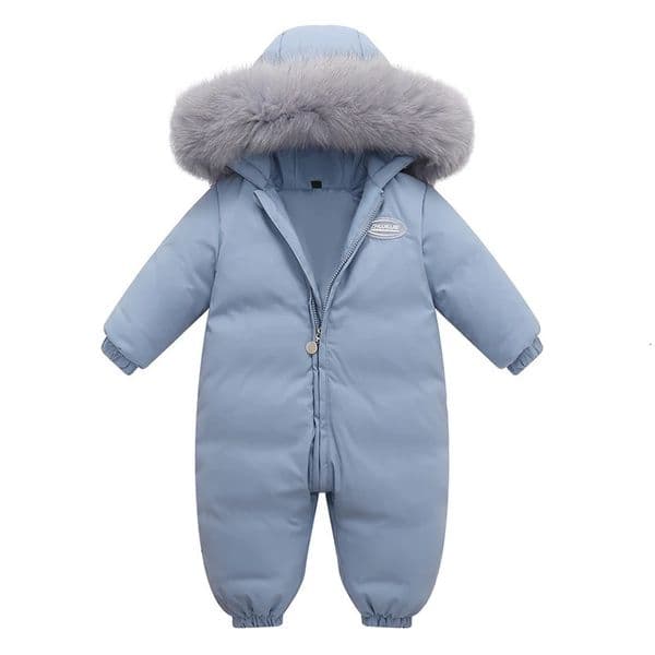 RAISE Baby Winter Jumpsuit Real Raccoon Fur Waterproof Baby Girl Snowsuit Infant Overalls Down Jacket Toddler Boy Winter Rompers 251216